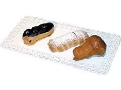 MAQA 250 pz Centrini Carta Pizzo per Feste e Matrimoni 15x30 cm, Centrino Carta Rettangolare per Decorazioni, Merletto Bianco Decorativo per Cerimonie - immagine 4