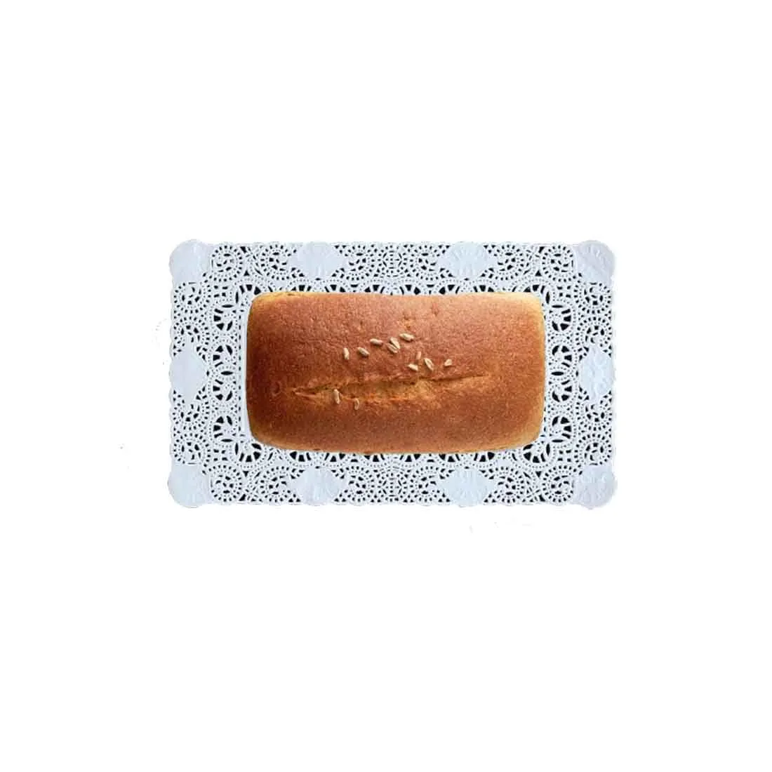 MAQA 250 pz Centrini Carta Pizzo per Feste e Matrimoni 15x30 cm, Centrino Carta Rettangolare per Decorazioni, Merletto Bianco Decorativo per Cerimonie - immagine 5