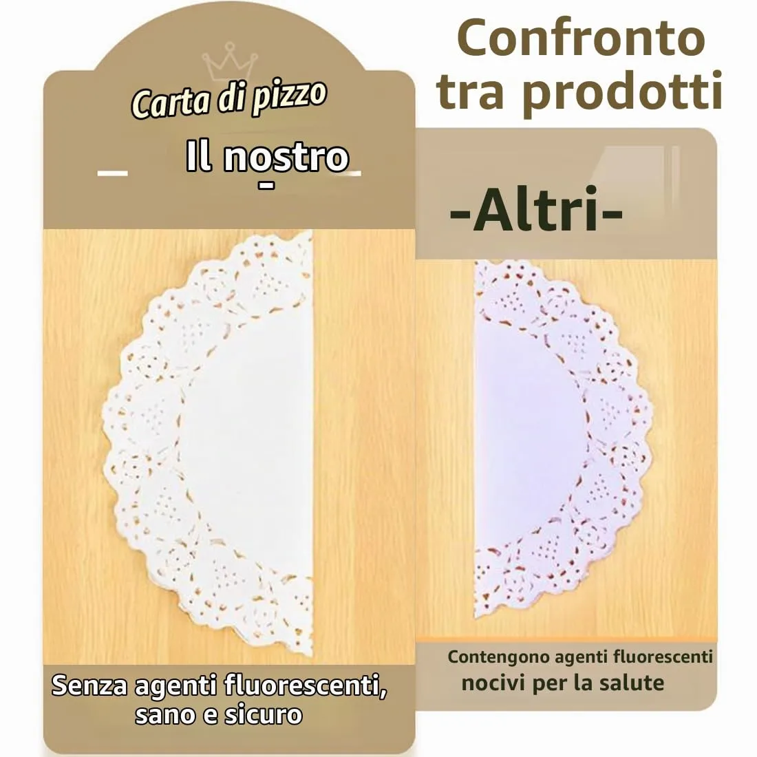 XUZOPIM 300 tovagliette rotonde in pizzo bianco bianco 3,5 pollici e 4,5 pollici per matrimonio compleanno torta dessert stoviglie - immagine 2