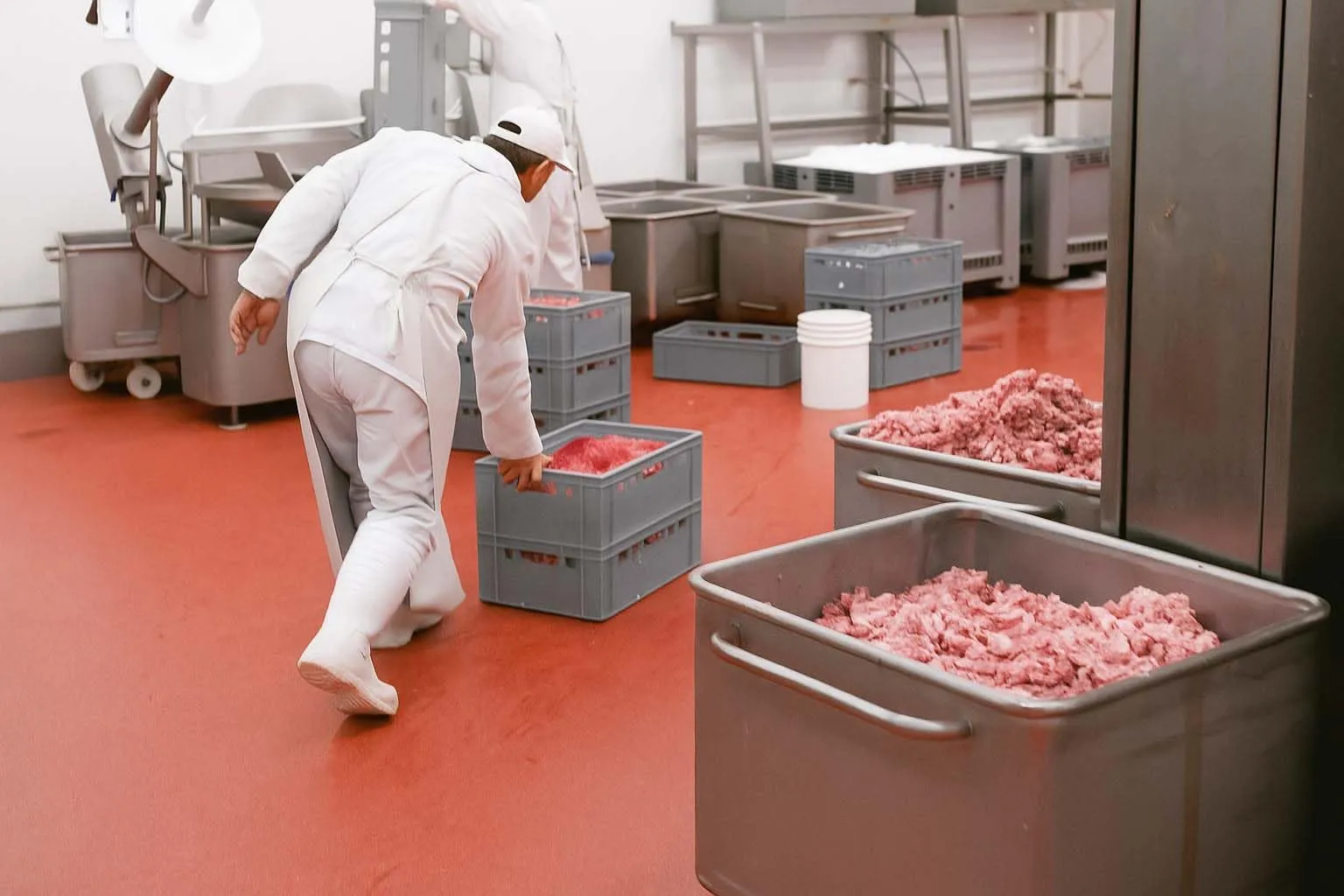 Scatola per Carne E2 60x40x20 cm Eurobox Contenitore di Stoccaggio Grigio per Alimenti Robusto - immagine 6