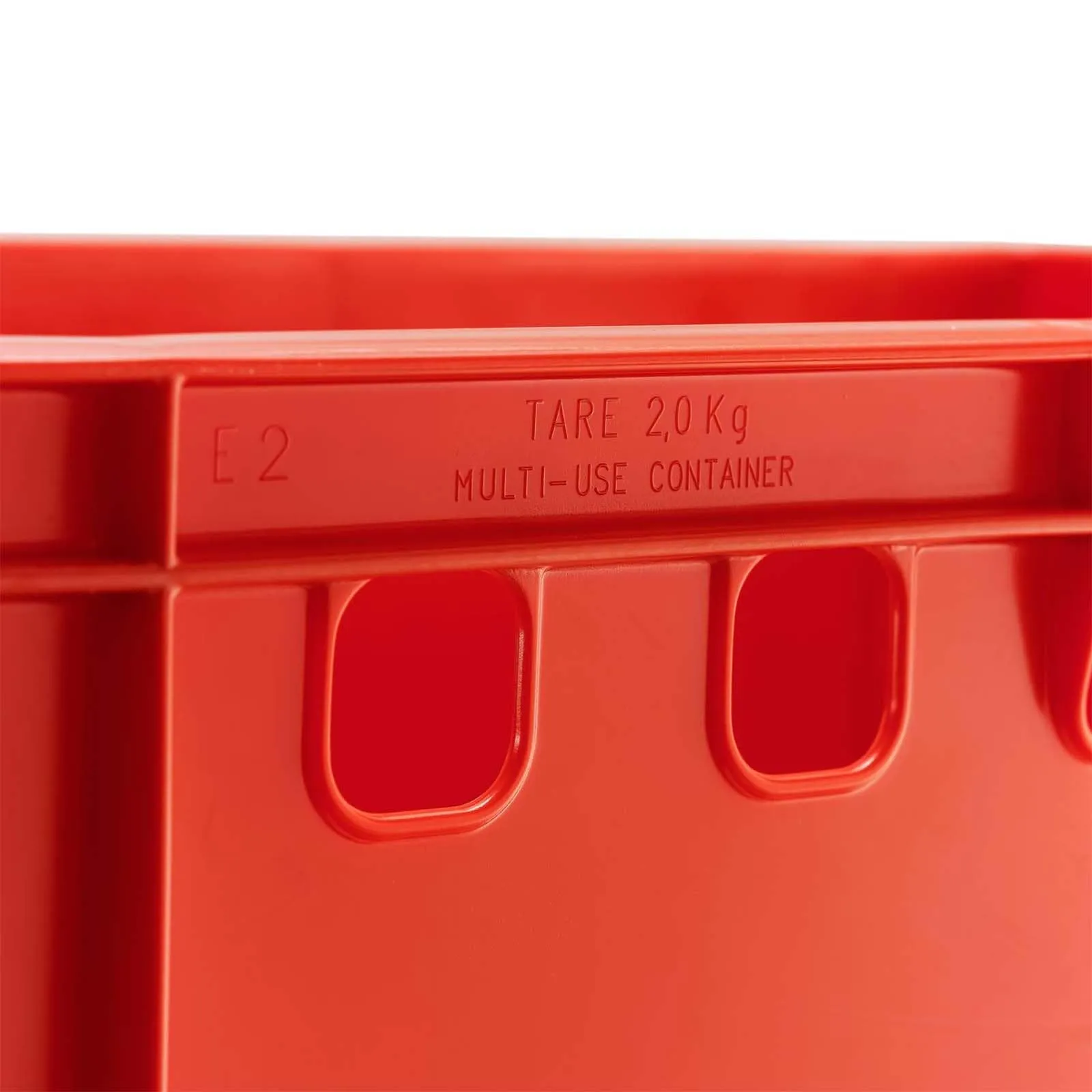 Scatola per Carne E2 Rosso 60x40x20 cm Eurobox Impilabile, Robusta e Professionale - immagine 2