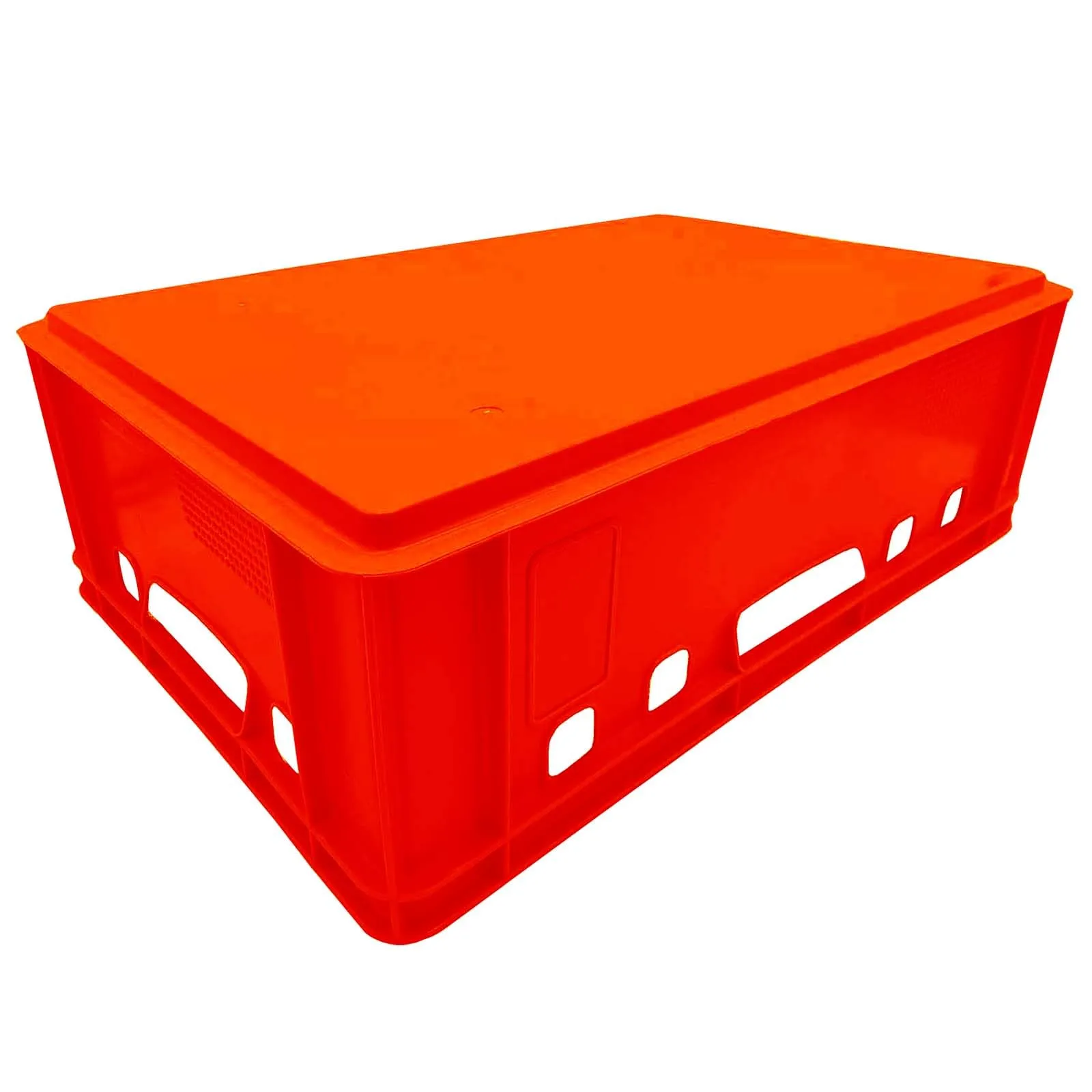 Scatola per Carne E2 Rosso 60x40x20 cm Eurobox Impilabile, Robusta e Professionale - immagine 3