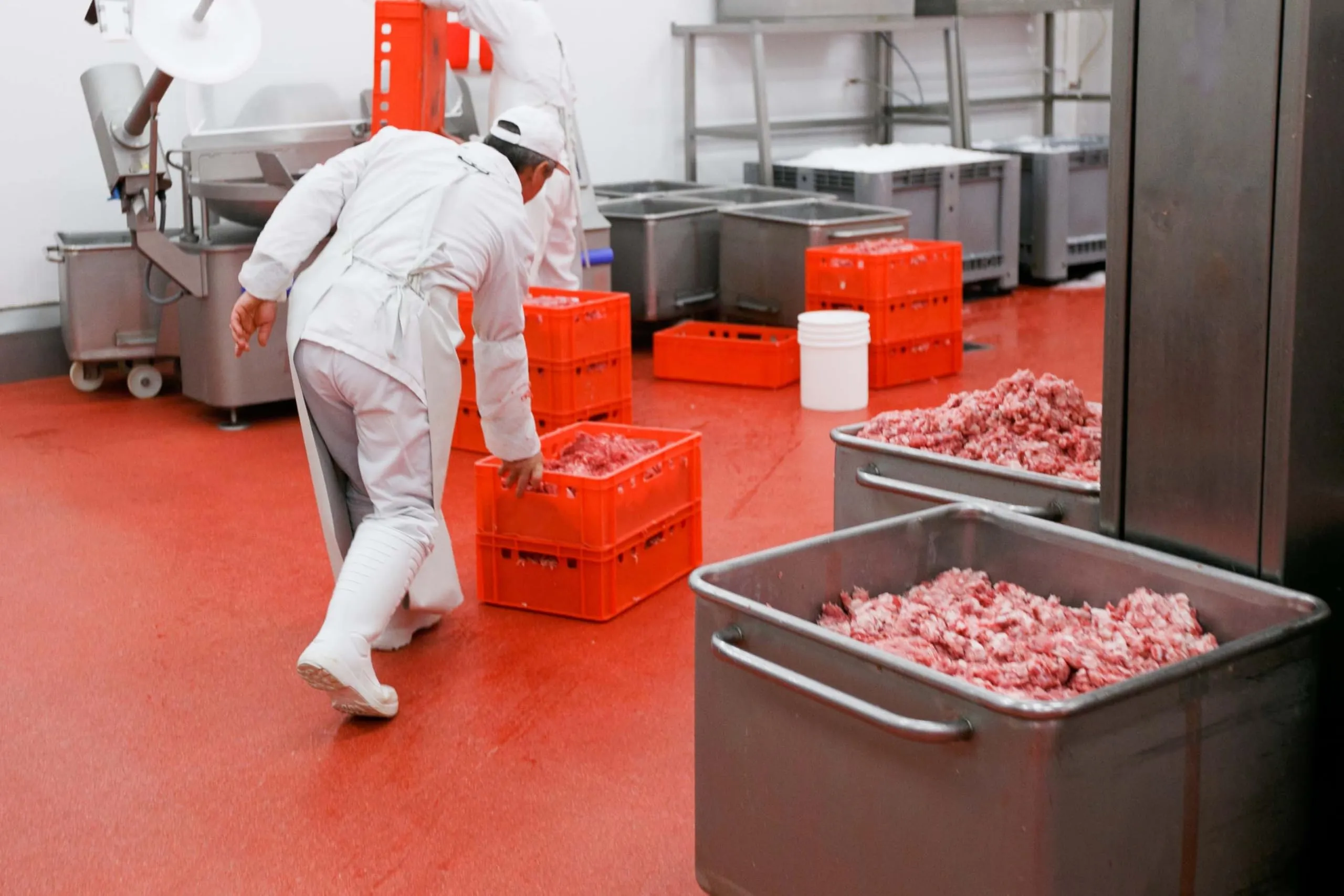 Scatola per Carne E2 Rosso 60x40x20 cm Eurobox Impilabile, Robusta e Professionale - immagine 6