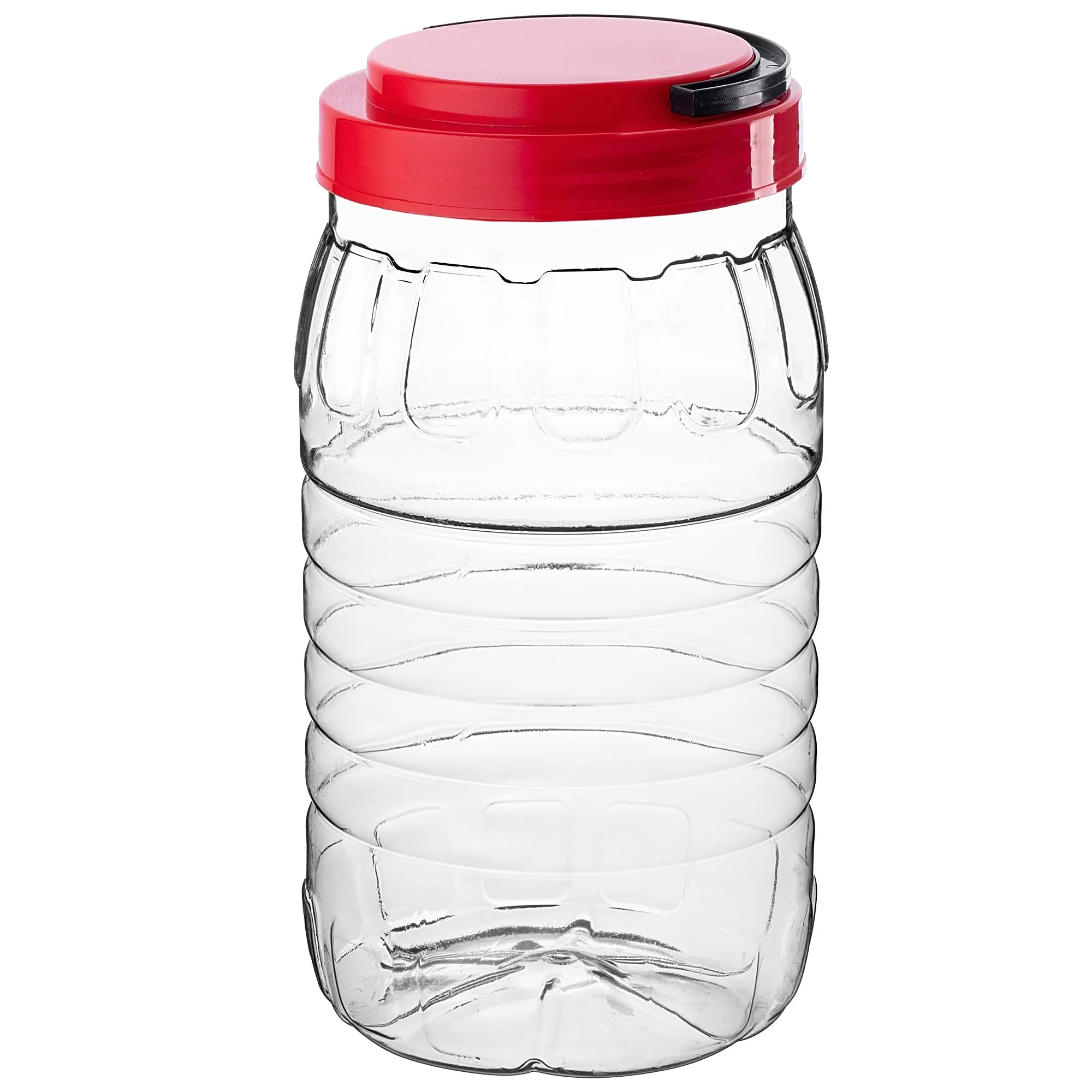 KADAX Barattolo da 3 l con coperchio, 1 pezzo, contenitore in plastica PET, contenitore da cucina, contenitore in plastica per alimenti, contenitore per alimenti - immagine 8