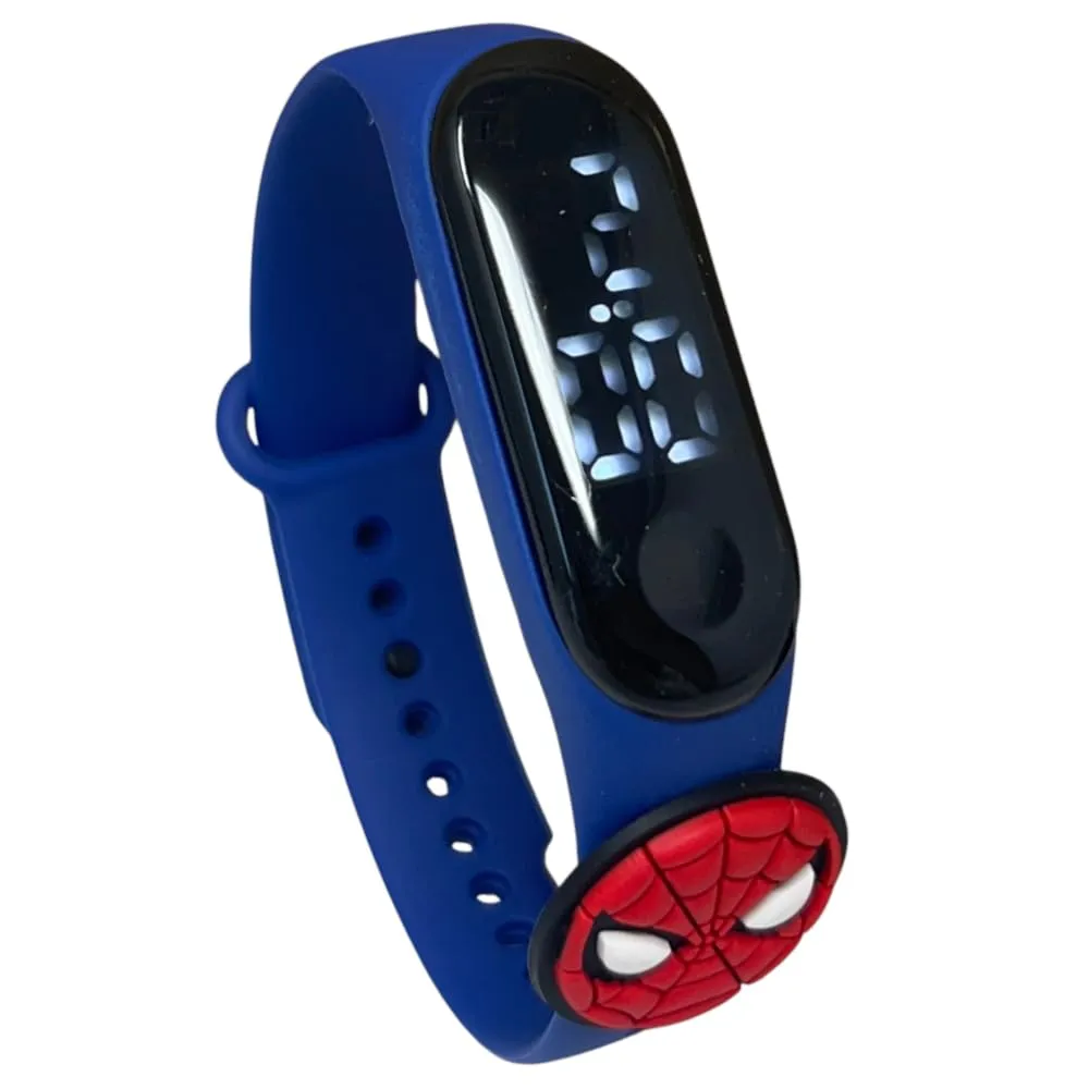 Orologio Digitale Bambini Spiderman Marvel Touch Screen LED con Data Cinturino Regolabile in PVC 25 cm Cassa ABS e Lente in Plexiglass 2 Batterie AG3 Incluse Idea Regalo Bambina Bambino - immagine 4