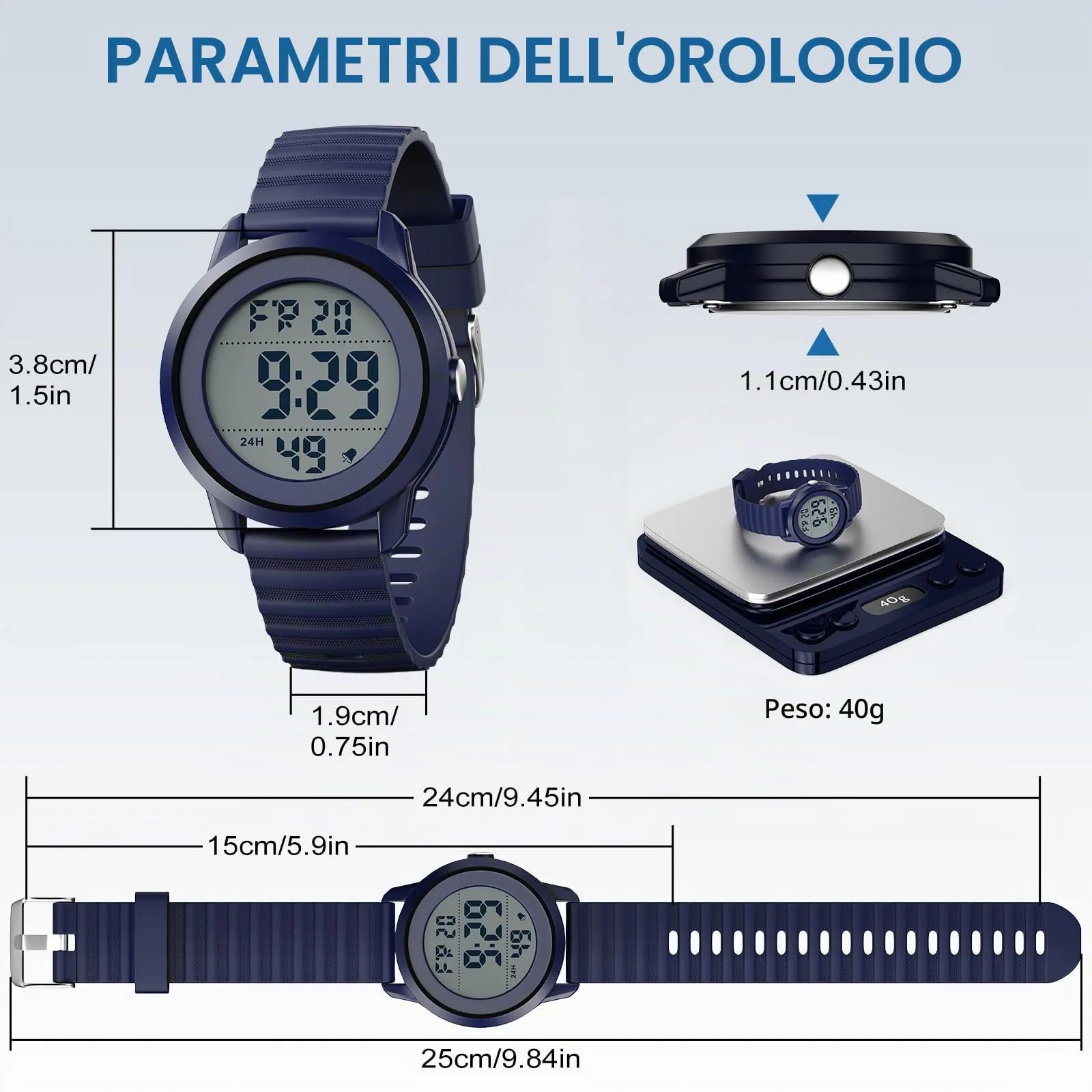 Ayybboo Orologio Digitale per Bambini Quadrante Grande 4‑16 Anni - immagine 5