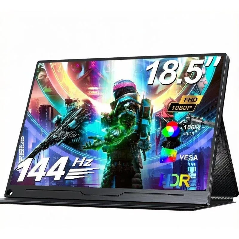 Monitor PC Uperfect 18,5" FullHD 144Hz IPS Portatile USB-C Mini HDMI 1ms Ultraleggero - immagine 1