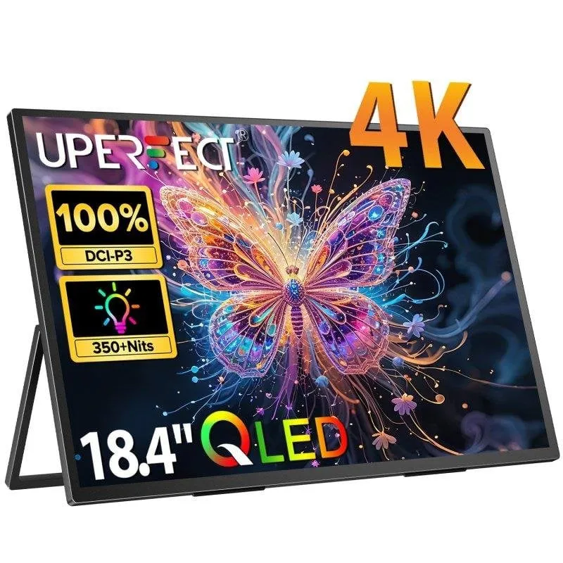 Monitor PC Uperfect 18,4" Ultra HD 4K QLED HDR Portatile VESA - immagine 1