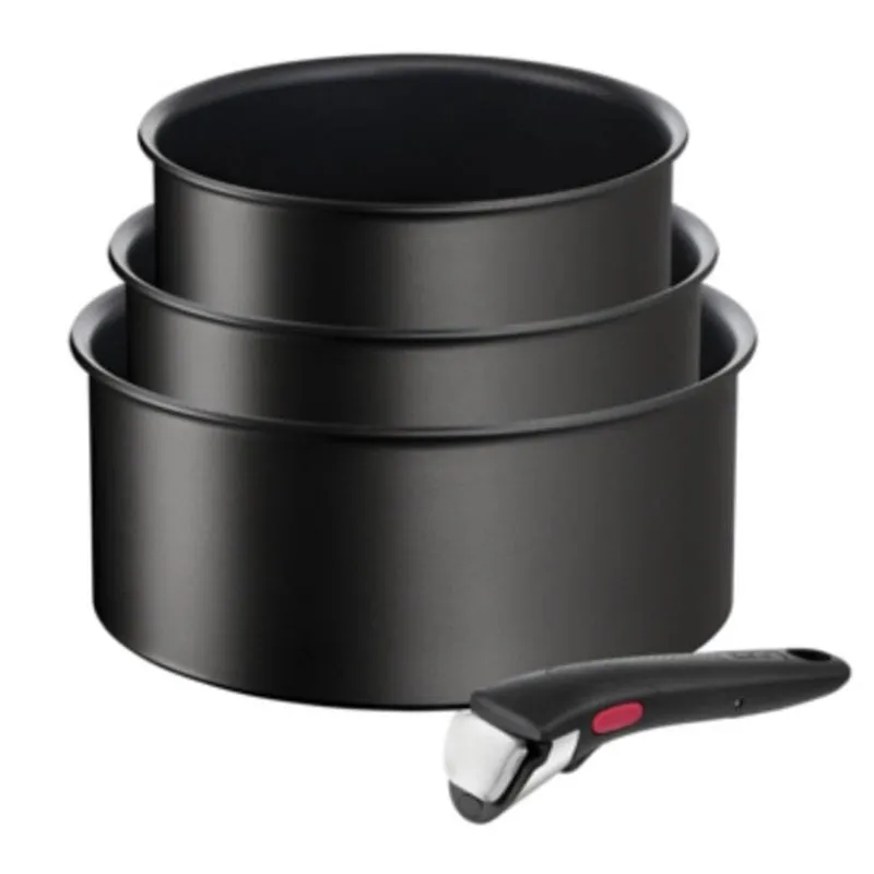 Kit Padelle Tefal Ingenio Unlimited Titanio Manico Removibile 16/18/20 cm - immagine 1