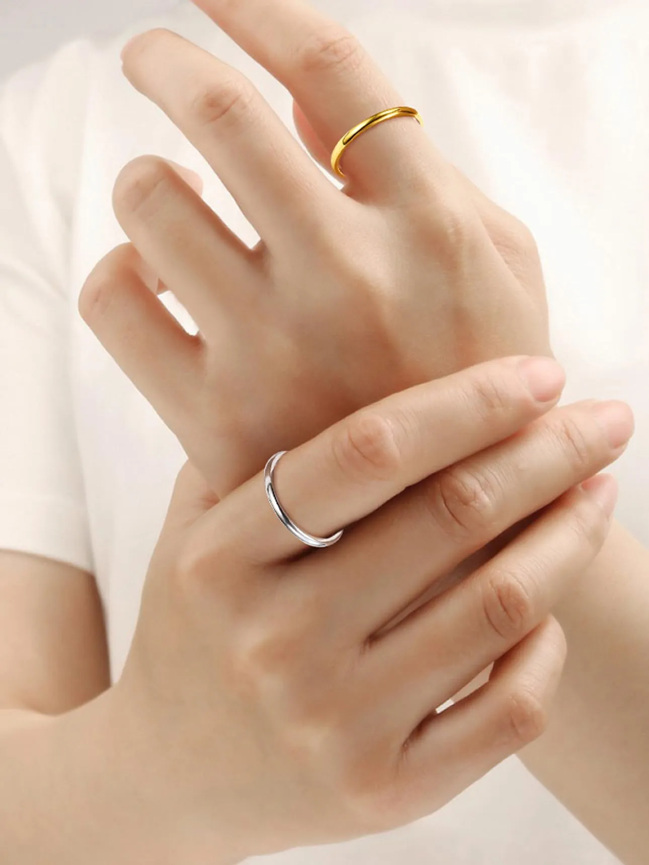 Anello Donna Bestyle Anello Acciaio Inox Misura 20 2mm Oro con Confezione Regalo - immagine 7
