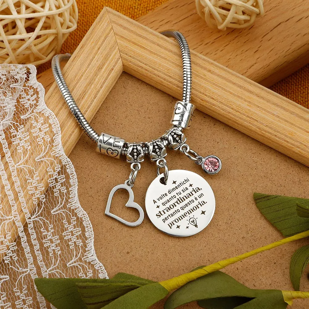 Bracciale per Migliore Amica, Regalo Ispirativo Motivazionale per Amicizia, Sorella, Collega, Natale - immagine 4
