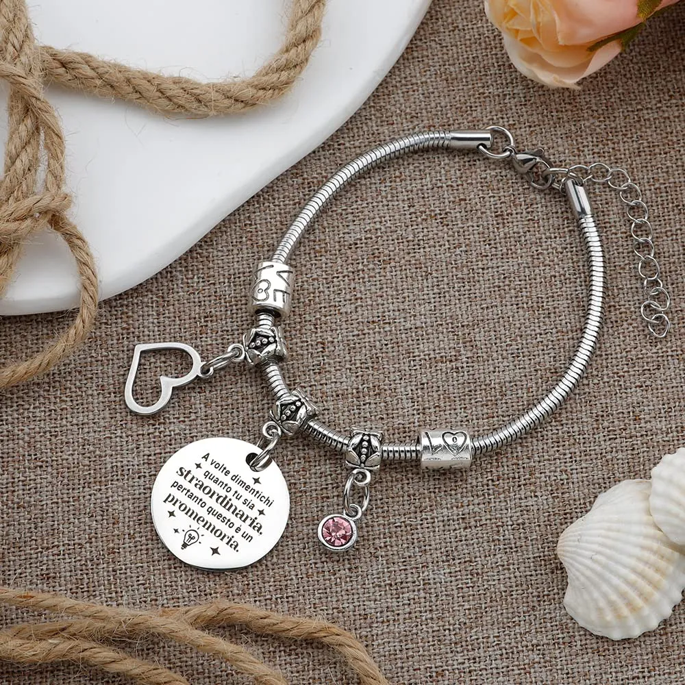 Bracciale per Migliore Amica, Regalo Ispirativo Motivazionale per Amicizia, Sorella, Collega, Natale - immagine 5