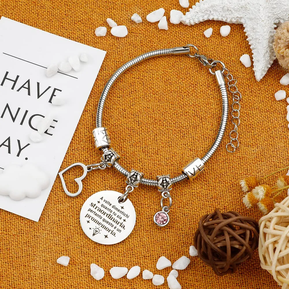 Bracciale per Migliore Amica, Regalo Ispirativo Motivazionale per Amicizia, Sorella, Collega, Natale - immagine 6