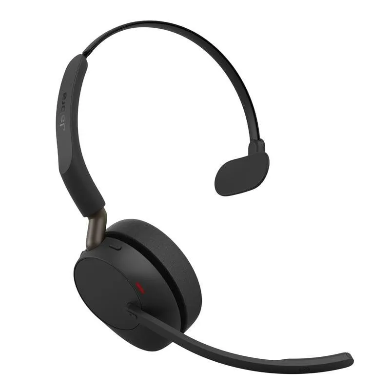 Auricolari Jabra Evolve3 65 wireless Bluetooth con cancellazione adattiva del rumore, microfono, nero - immagine 1