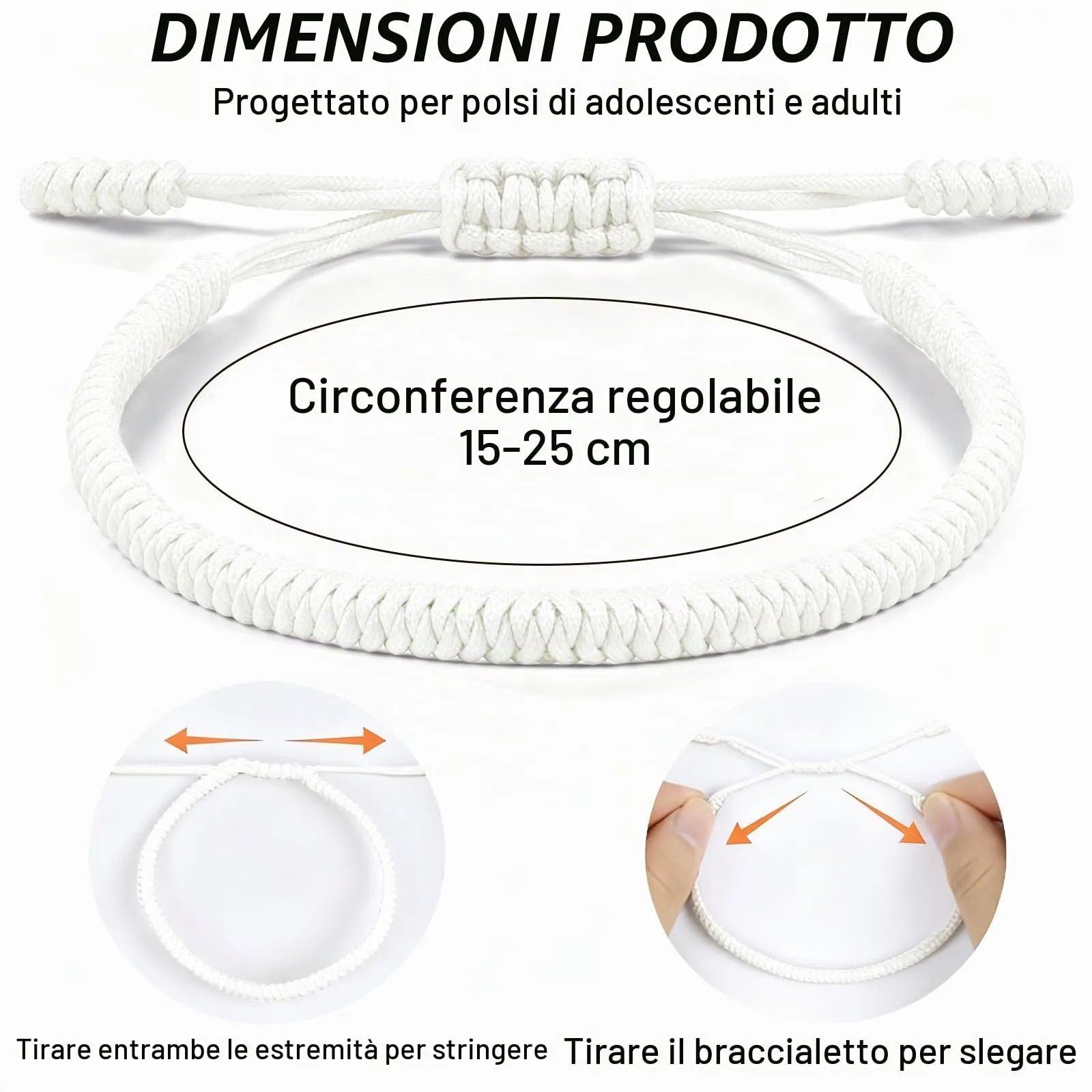 Aucuu Portafortuna Braccialetto, Braccialetti Intrecciati, Braccialetti Amicizia Intrecciati, Tibetano Amicizia Corda Bracciale, Bracciali Fatto a Mano, Bracciale Regolabile per Donne Uomo Bambini - immagine 2