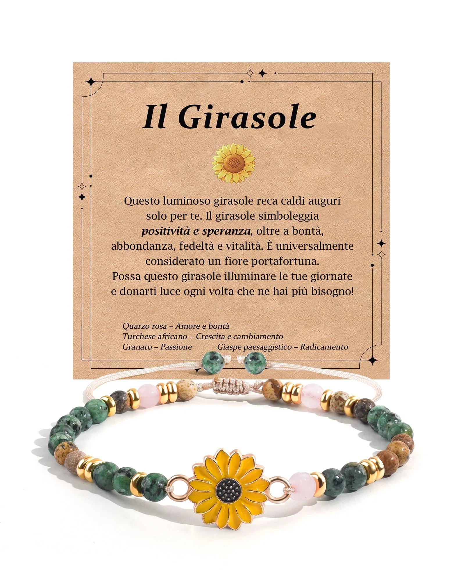 CheersLife Bracciale Donna Bracciale Pietre Naturali Donna - immagine 1