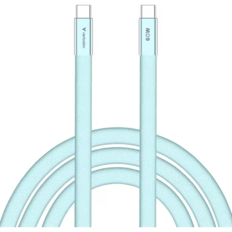 Cavo Verbatim USB-C vers USB-C 60W 1,2 m Blu - immagine 1