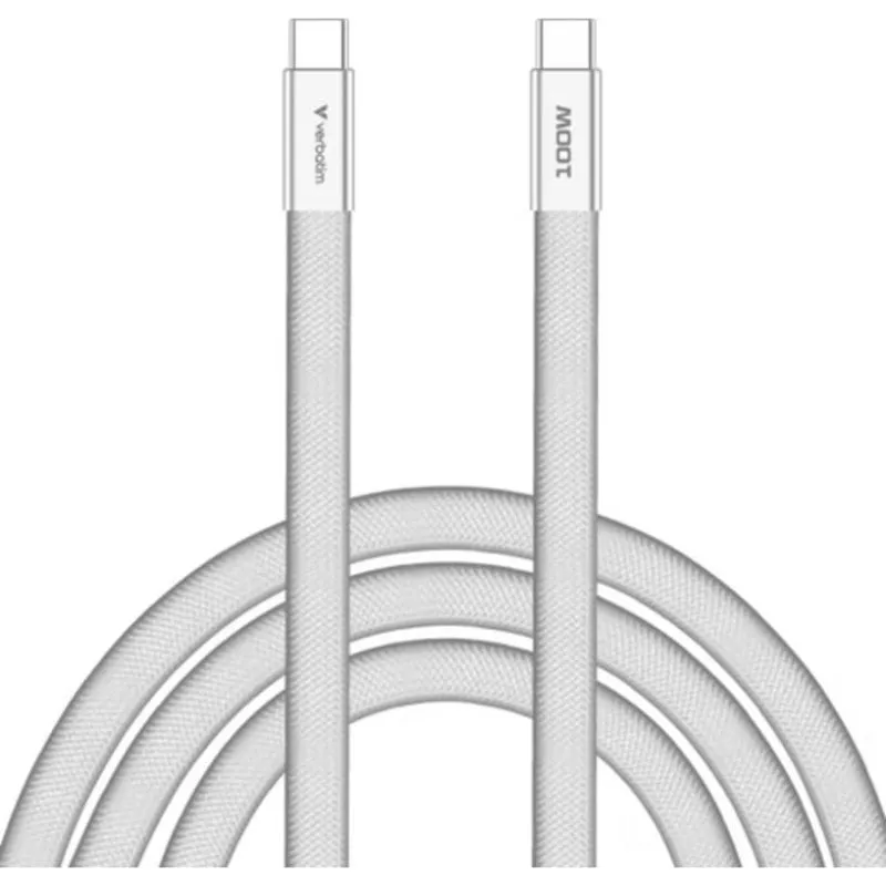 Cavo USB-C Verbatim 30277 100W 1,2 m SoftTouch Bianco - immagine 1