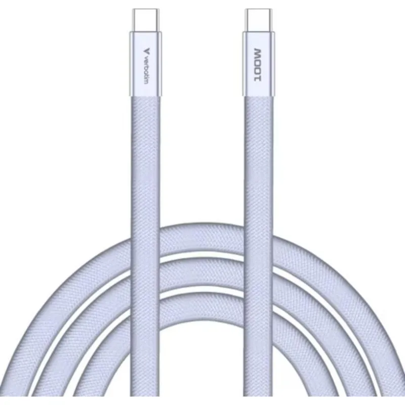 Cavo USB-C Verbatim 100W 1,2 m Viola Ricarica Veloce - immagine 1