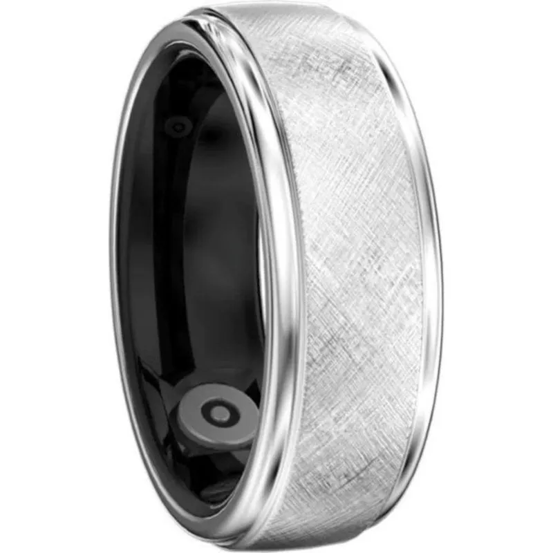 Anello intelligente Shenzhen HiFuture Ring2 Taglia 12 Bluetooth IP68 Android iOS Titanio Argento - immagine 1