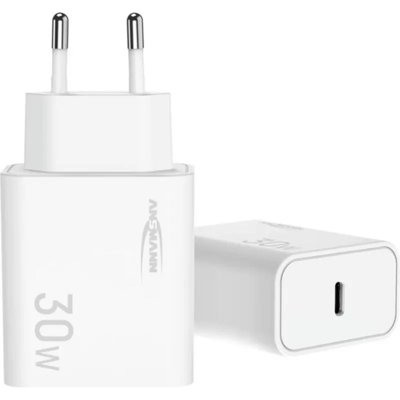 Caricatore USB-C Ansmann 30W Quick Charge 1 porta bianco - immagine 1