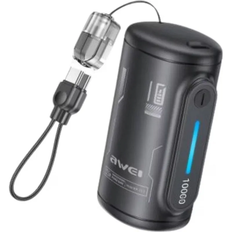 Powerbank Awei WP-117 10000 mAh 22,5 W USB-C Nero - immagine 1