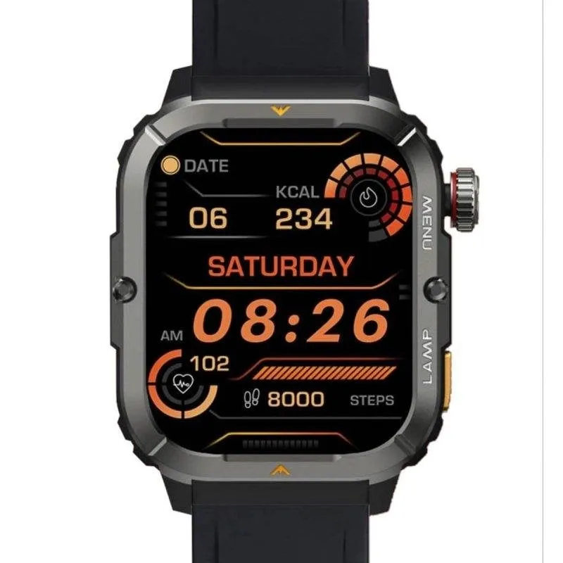 AGM Legion 3 Bluetooth 1,95'' AMOLED Nero Resistente 5ATM Cardiofrequenzimetro - immagine 1
