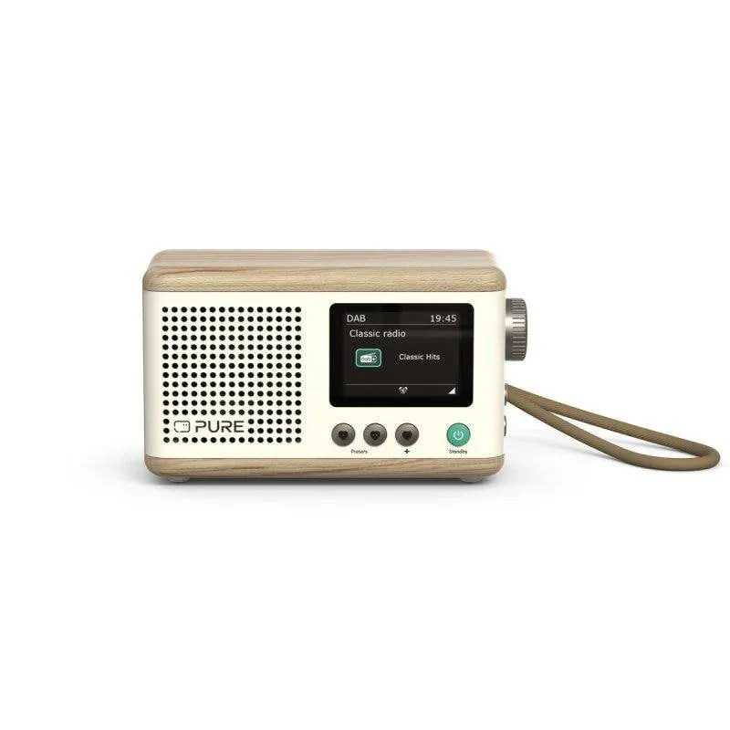 Radio Pure Classic Mini Bianco Cotone/Quercia - immagine 1