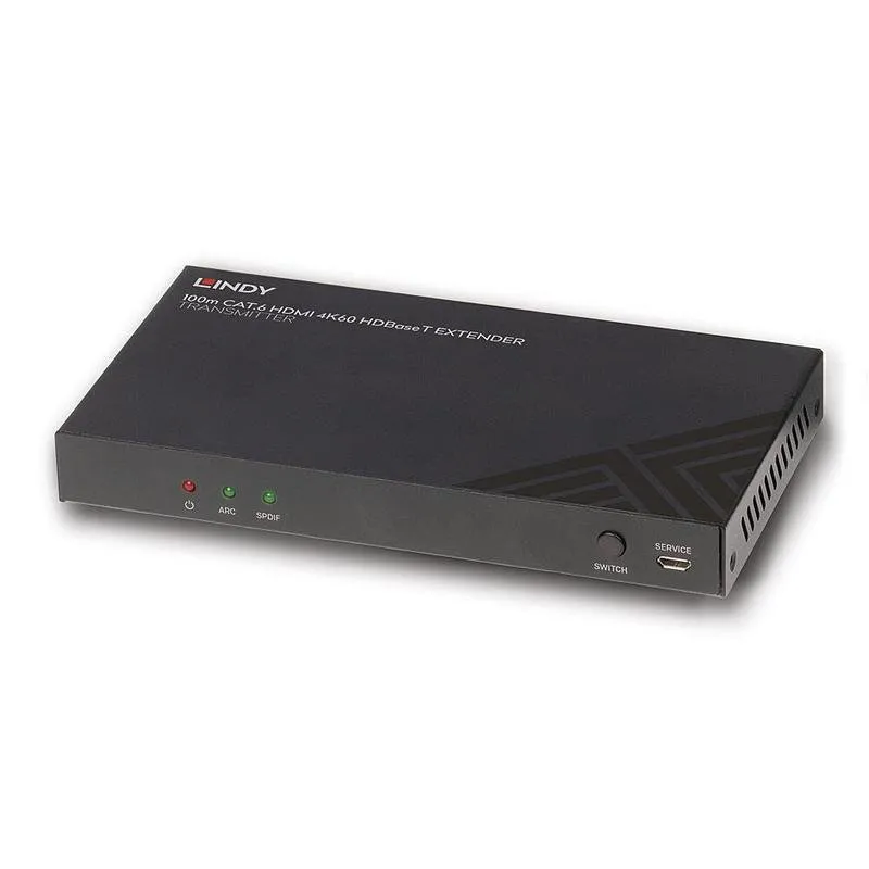 Extender AV Lindy 38341 HDMI 4K60 Cat6 HDBaseT 100 m Nero - immagine 1