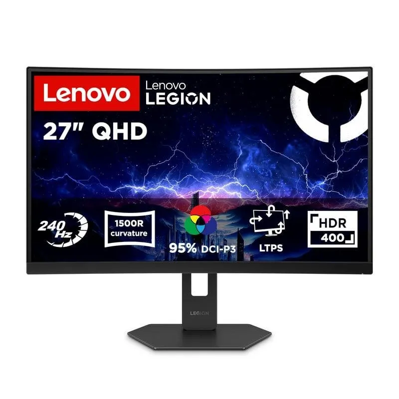 Monitor PC Lenovo Legion 27Q-2c 27" Quad HD 240Hz VA Curvo FreeSync Premium Regolabile - immagine 1