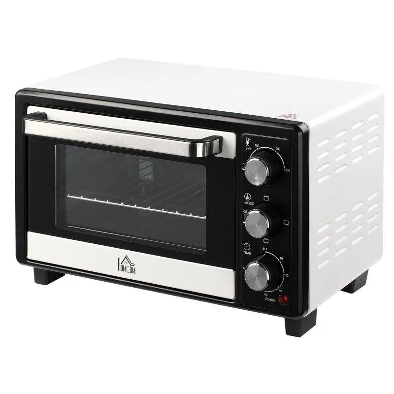 Fornetto Elettrico Welltin T1008-01-01146 16L 1400W Timer 3 Funzioni Bianco Nero - immagine 1
