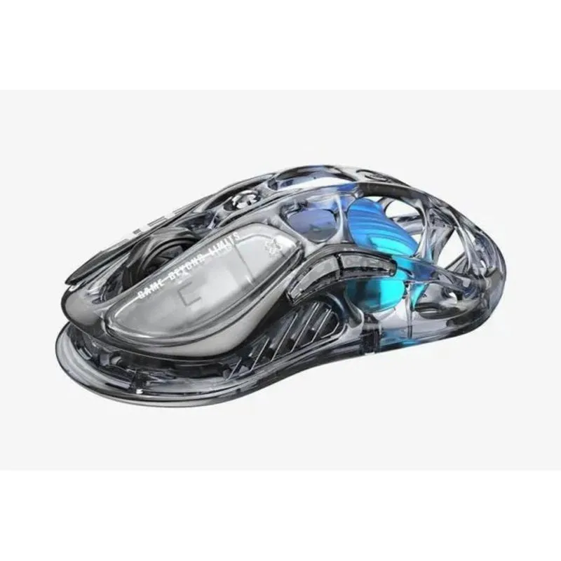 Ratón GravaStar Mercury M2 Wireless Gaming 26000 DPI Nero Trasparente RGB - immagine 1