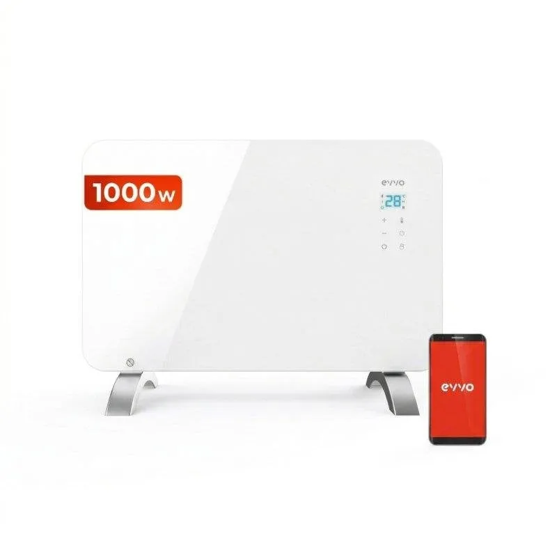 Convettore Elettrico Evvo C1000 Cristal 1000W Wifi Comando Timer - immagine 1