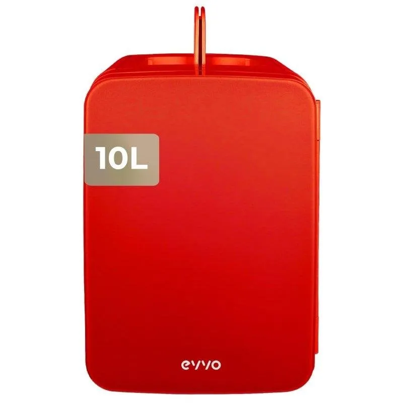 Frigorifero Portatile EVVO F10R 10L Rosso Silenzioso Freddo e Caldo - immagine 1