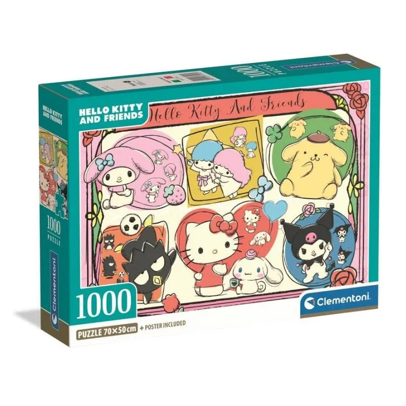 Puzzle Clementoni Hello Kitty Licenza Ufficiale Adulti - immagine 1