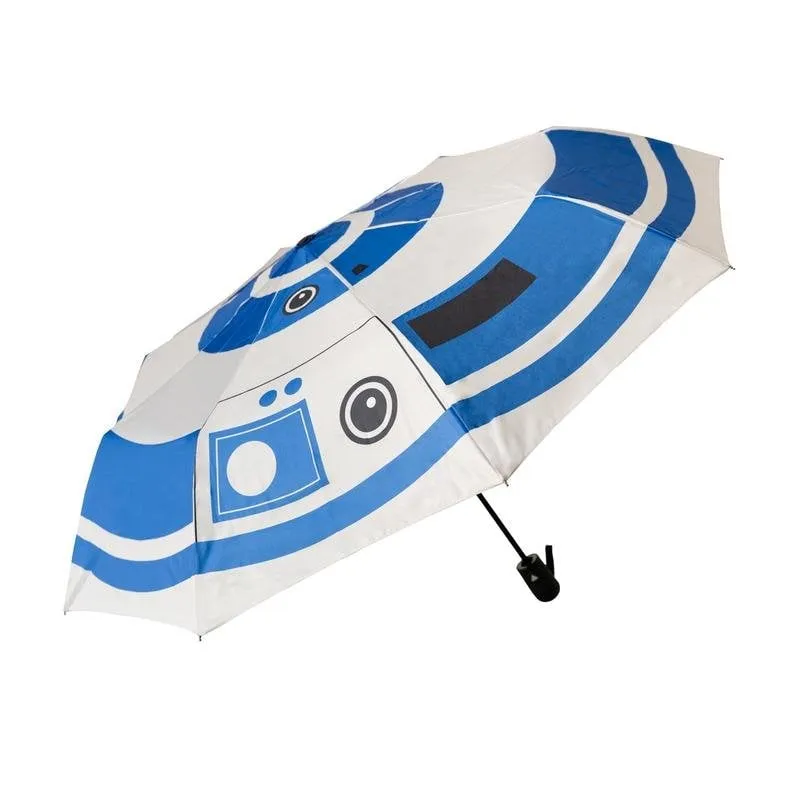 Ombrello Star Wars R2-D2 Taglia Intera Ottagonale Blu e Bianco - immagine 1