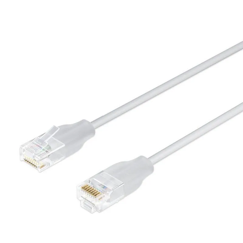 Cavo Lanview Nanoflex Light SmartClick Cat6 2m RJ-45 Bianco - immagine 1