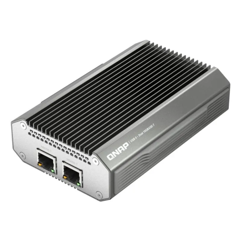 Scheda di Rete QNAP QNA-UC10G2T USB Type-C 10Gb Ethernet Doppia Porta - immagine 1