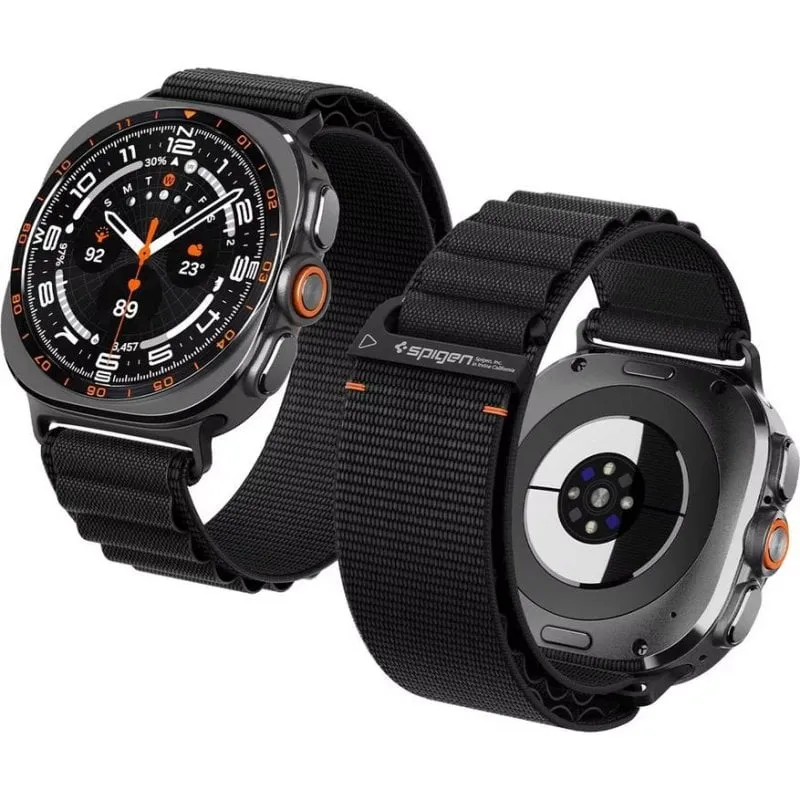 Cinturino orologio Spigen Galaxy Watch 8/9 Tessuto Nero - immagine 1