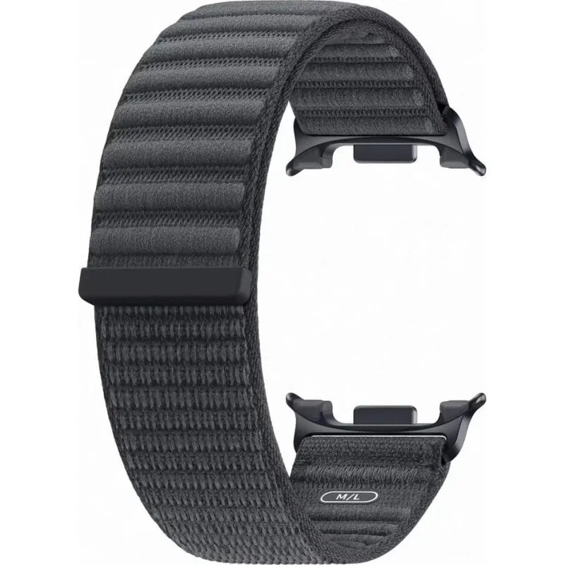 Bracciale Nylon Samsung Galaxy Watch 8/8 Classic/9 Nero M/L Quick Release - immagine 1