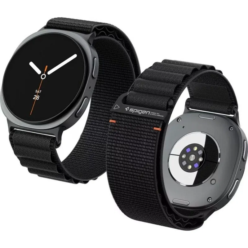 Bracciale Spigen Samsung Galaxy Watch Ultra e Ultra 2 tessuto nero - immagine 1