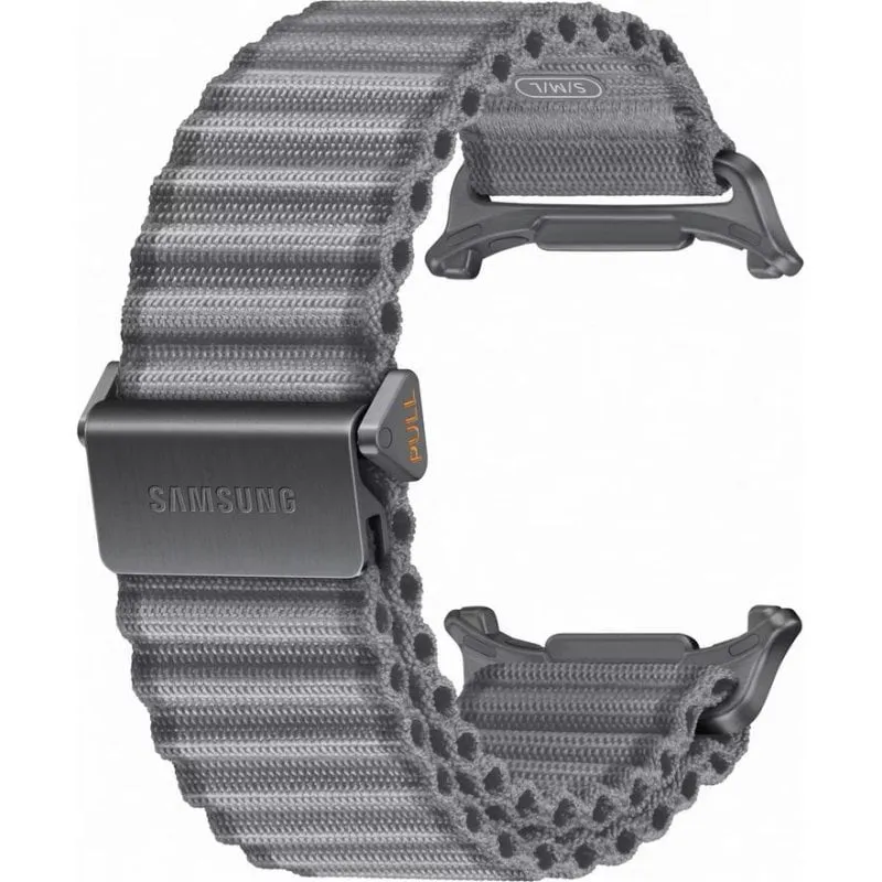 Cinturino Samsung Galaxy Watch Ultra nylon titanio grigio 20 mm - immagine 1