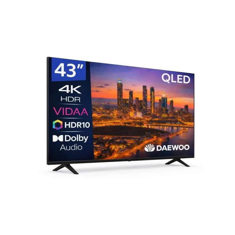 TV Daewoo QLED 43VB56QV 43" 4K UltraHD 60Hz Smart TV VIDAA HDR10 Dolby Audio - immagine 1