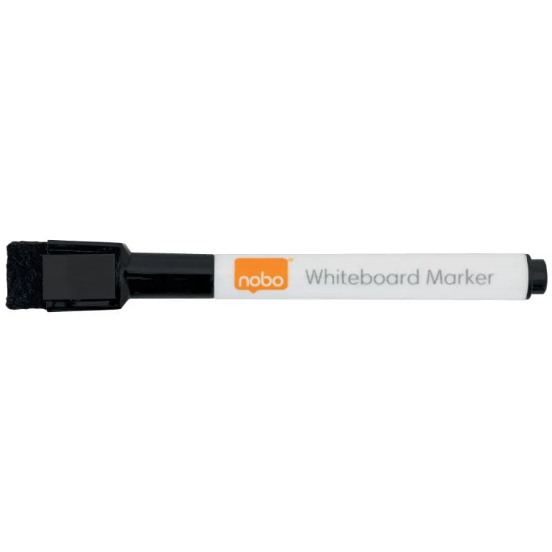 Marker NOBO cancellabile a secco nero confezione 6 - immagine 1