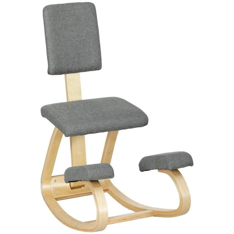 Sedia ergonomica a ginocchia Welltin 921-788V00GY legno di faggio - immagine 1