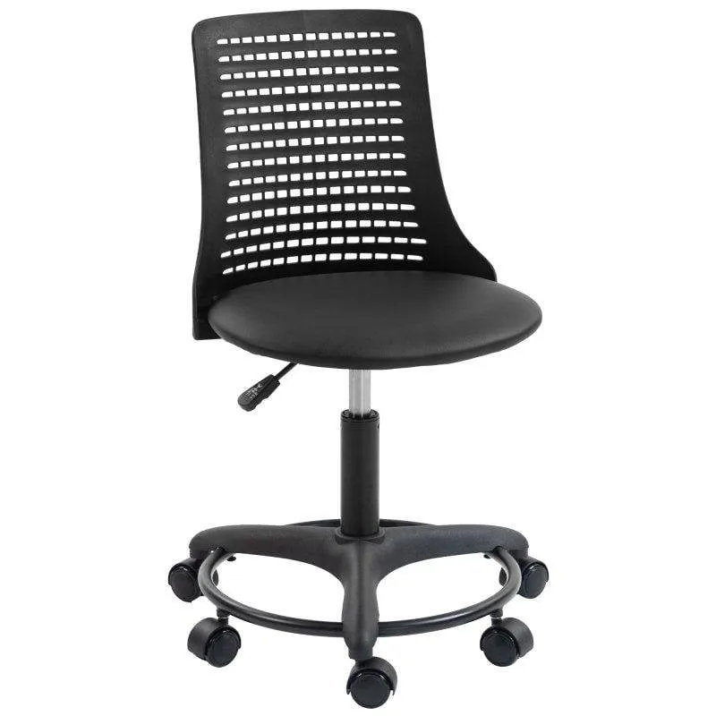 Sedia da ufficio Welltin 921-925V00BK nera senza braccioli 120 kg - immagine 1