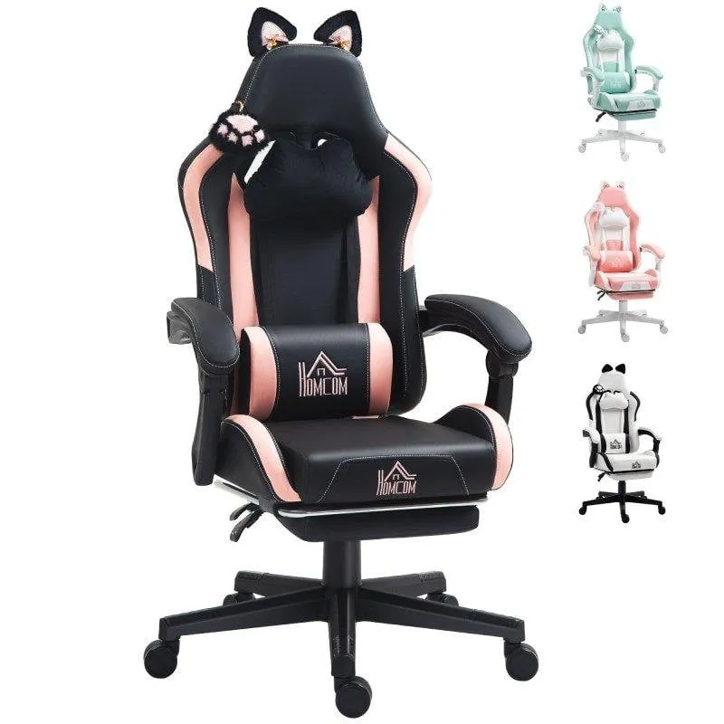 Sedia Gaming Welltin 921-794V00BK Orecchie di Gatto - immagine 1