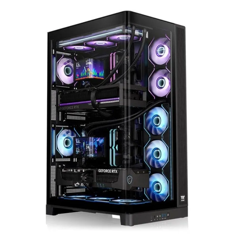 Case PC Thermaltake CAPO X Full Tower Nero Vetro Temperato - immagine 1