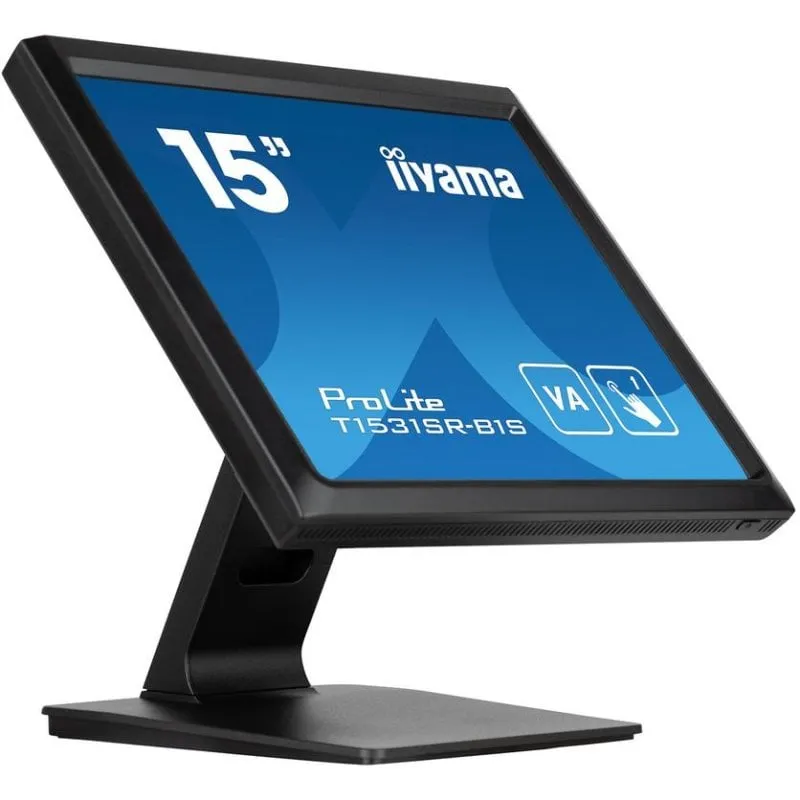 Monitor PC iiyama T1531SR-B1S 15" XGA LCD VA Touch Altoparlanti VESA 18ms - immagine 1