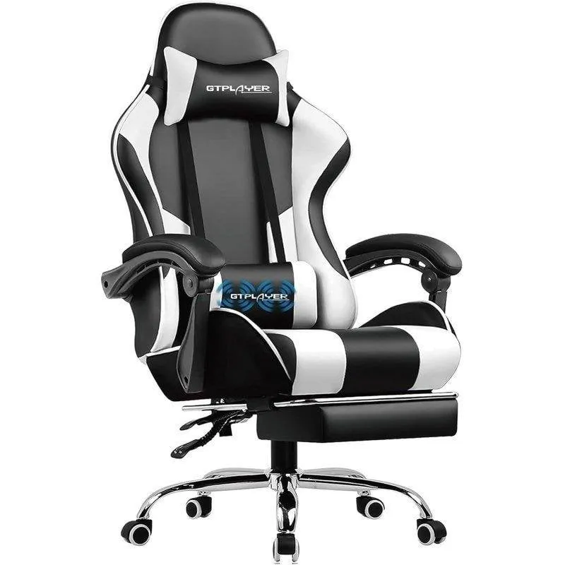 Sedia Gaming GTPLAYER Ergonomica con Massaggio Lombare e Poggiapiedi - immagine 1